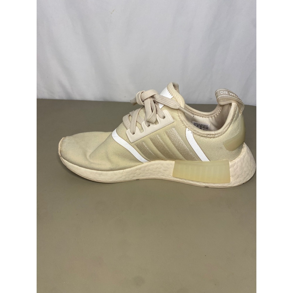 Adidas NMD_R1 V2 Women 7 Wonder White Sand Cream Sneakers Running Shoes - Picture 7 of 13